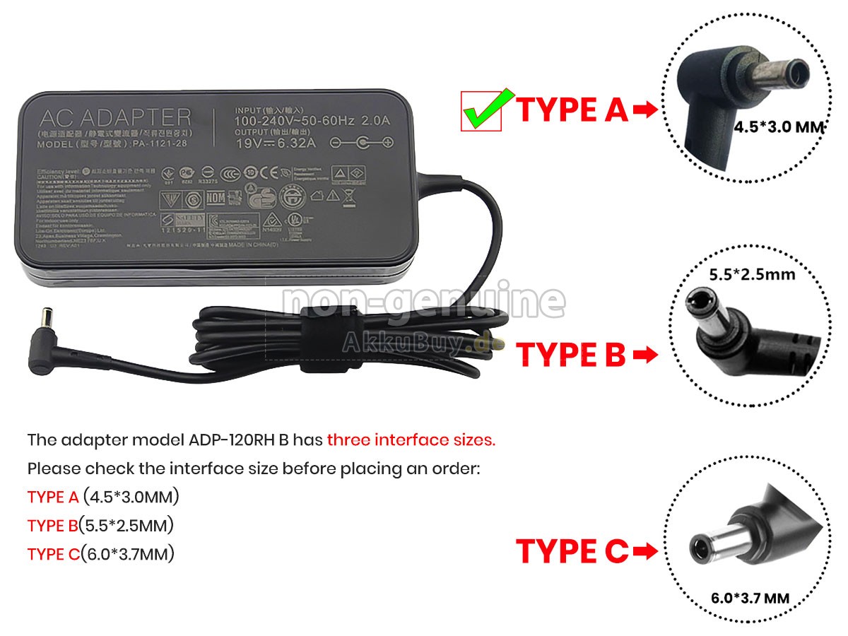 Netzteil für Asus ADP-120RH B