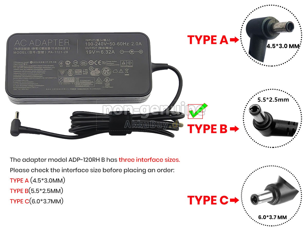 Netzteil für Asus ADP-120RH B