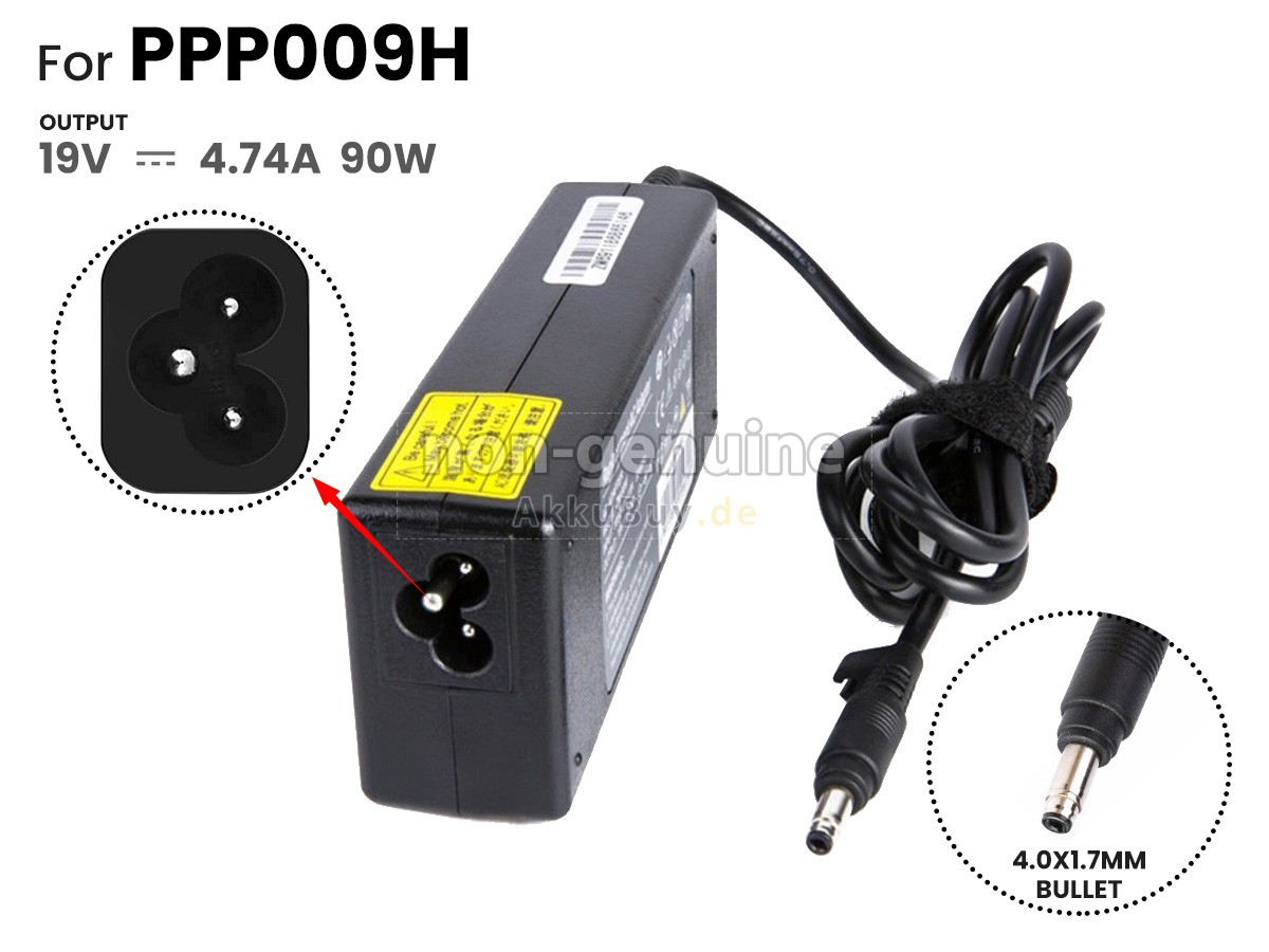 Netzteil für HP 90W 19V-4.74A 100-240V~1.8A 50/60HZ