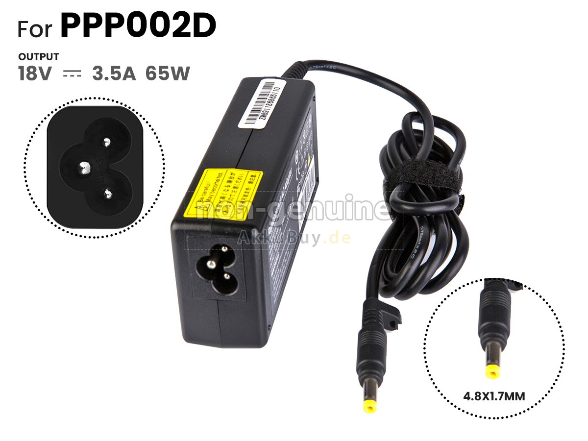 Netzteil für HP 65W 18V-3.5A YELLOW