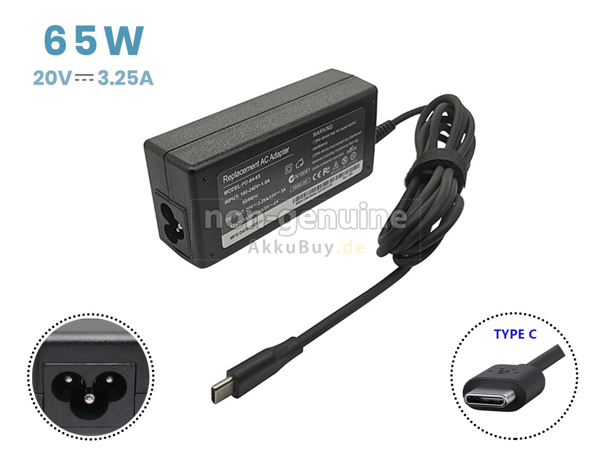 Netzteil für Huawei 20V 3.25A 65W USB-C