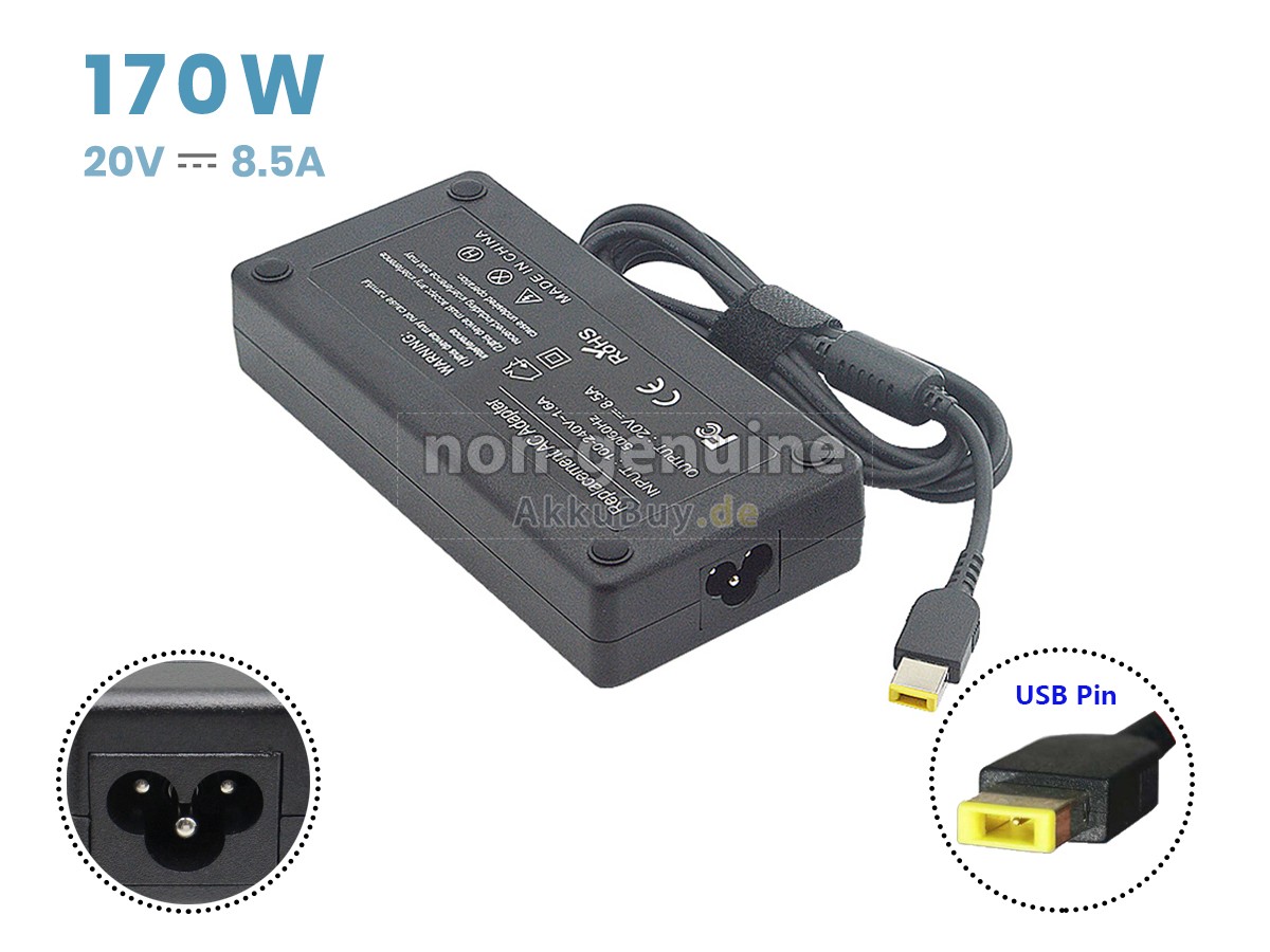 Netzteil für Lenovo 20V 8.5A 170W USB