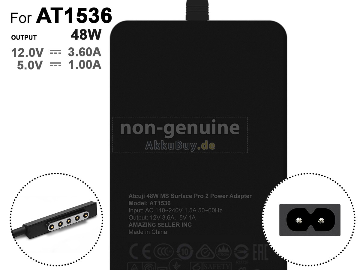 Netzteil für Microsoft 48W SURFACE PRO 1