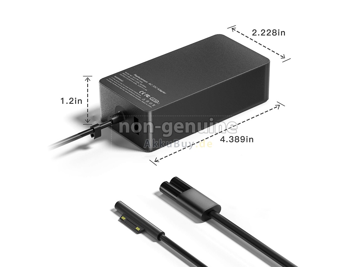 Netzteil für Microsoft 15V 8A 127W SURFACE PRO CHARGER