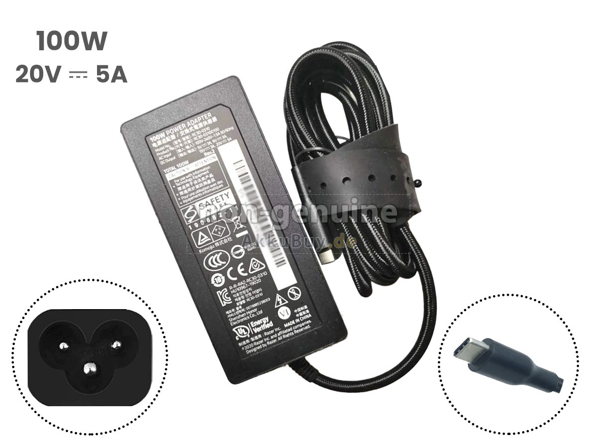 Netzteil für Razer 100W 20V 5A USB-C