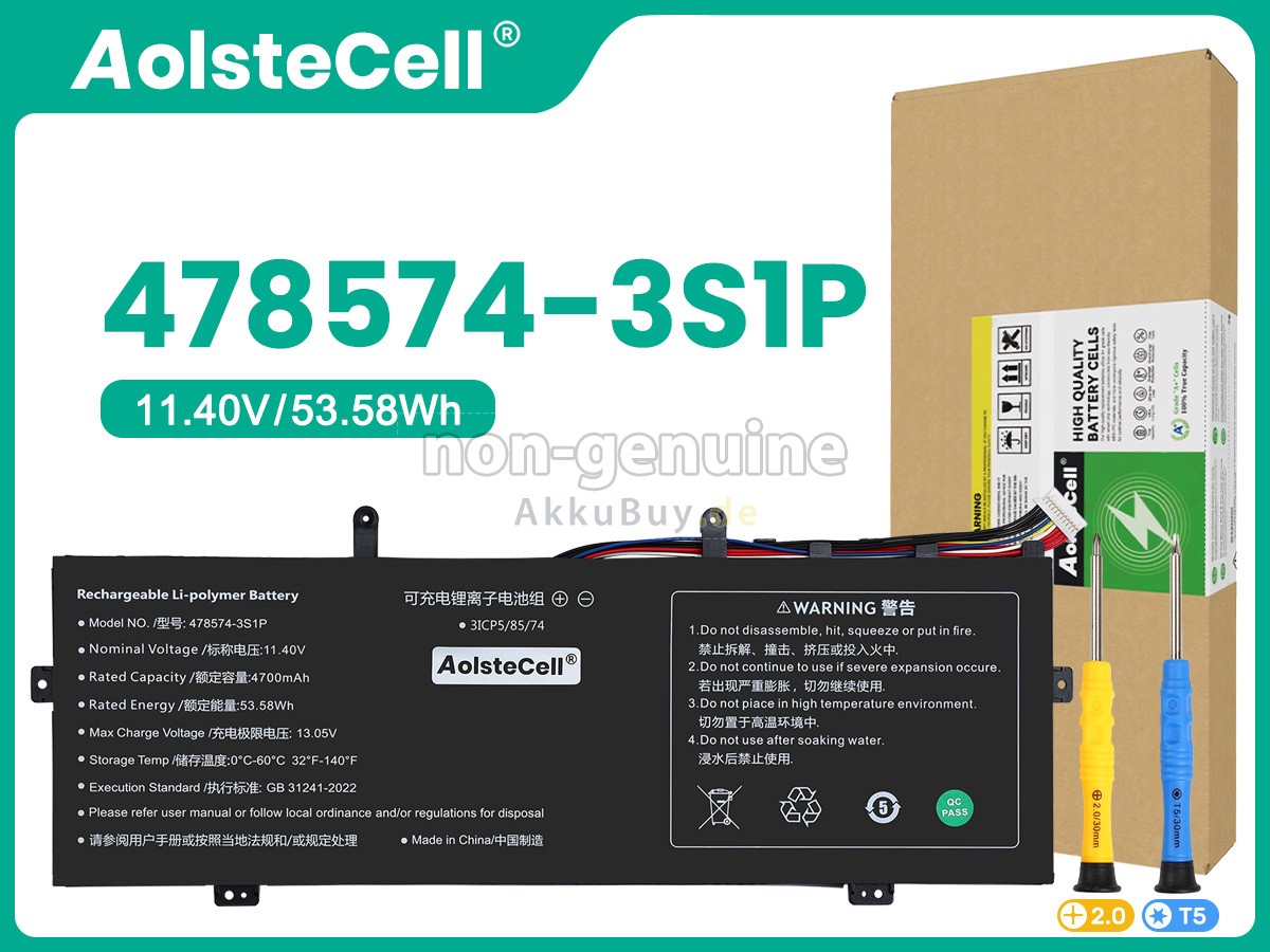 Gateway 478574-3S1P Ersatzakku