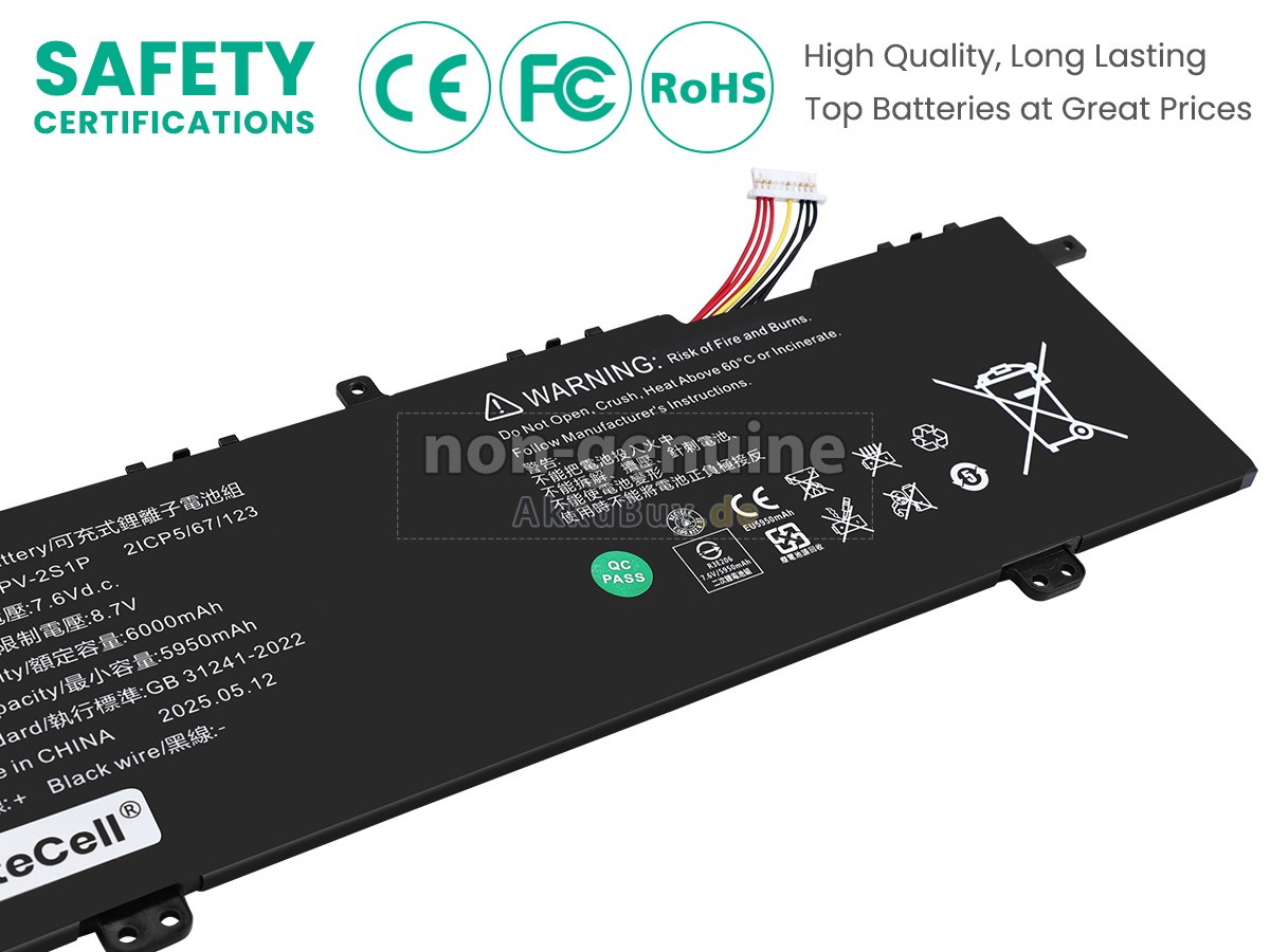 Acer 4964121-2S1P Ersatzakku