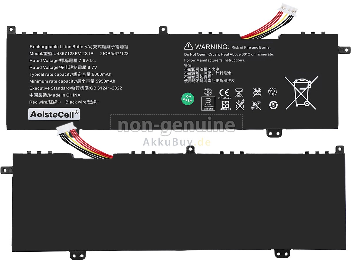 Acer 4964121-2S1P Ersatzakku