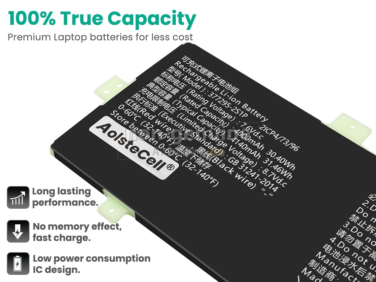 AolsteCell 377295-2S1P Ersatzakku