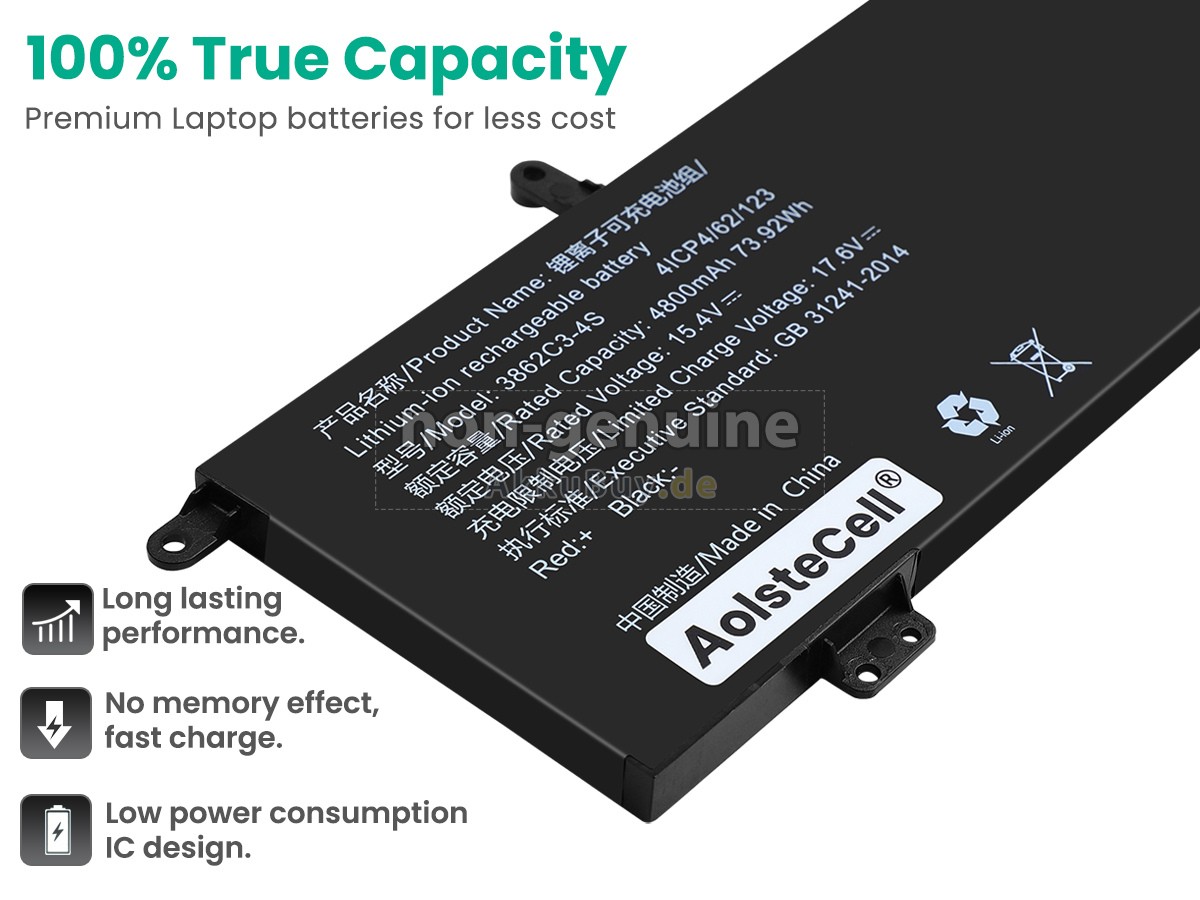 AolsteCell 3862C3-4S Ersatzakku