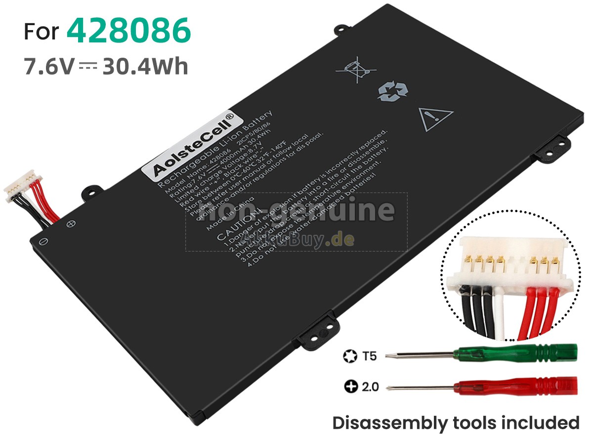 AolsteCell 428086 Ersatzakku
