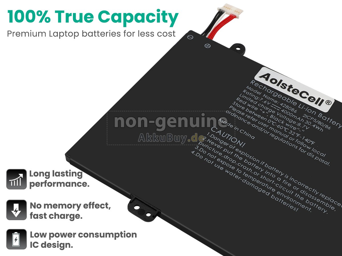 AolsteCell 428086 Ersatzakku