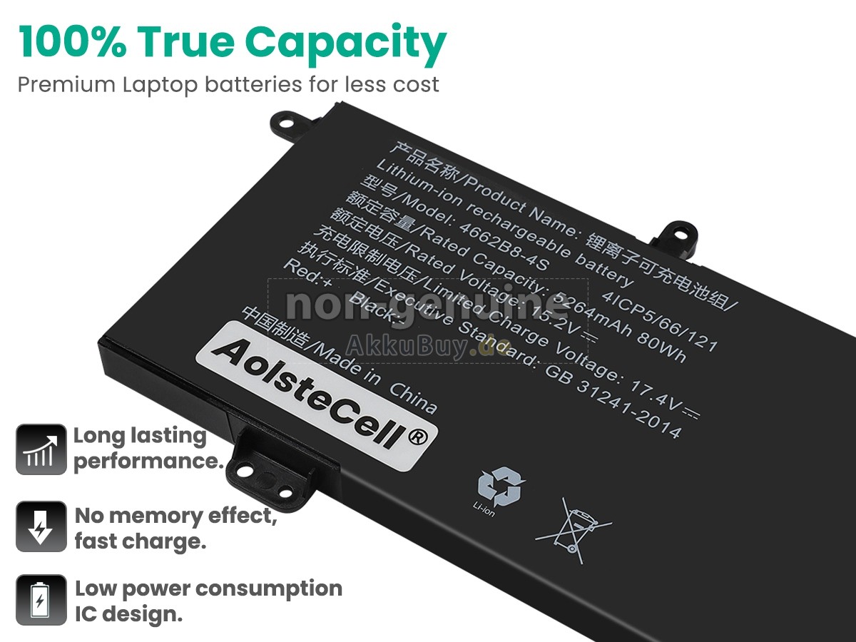 AolsteCell 4662B8-4S Ersatzakku