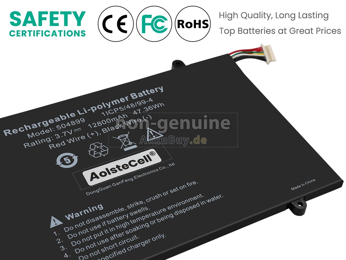 AolsteCell 504899 Ersatzakku