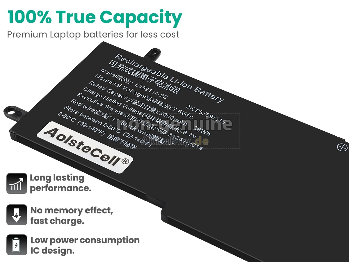 AolsteCell 5059114-2S Ersatzakku