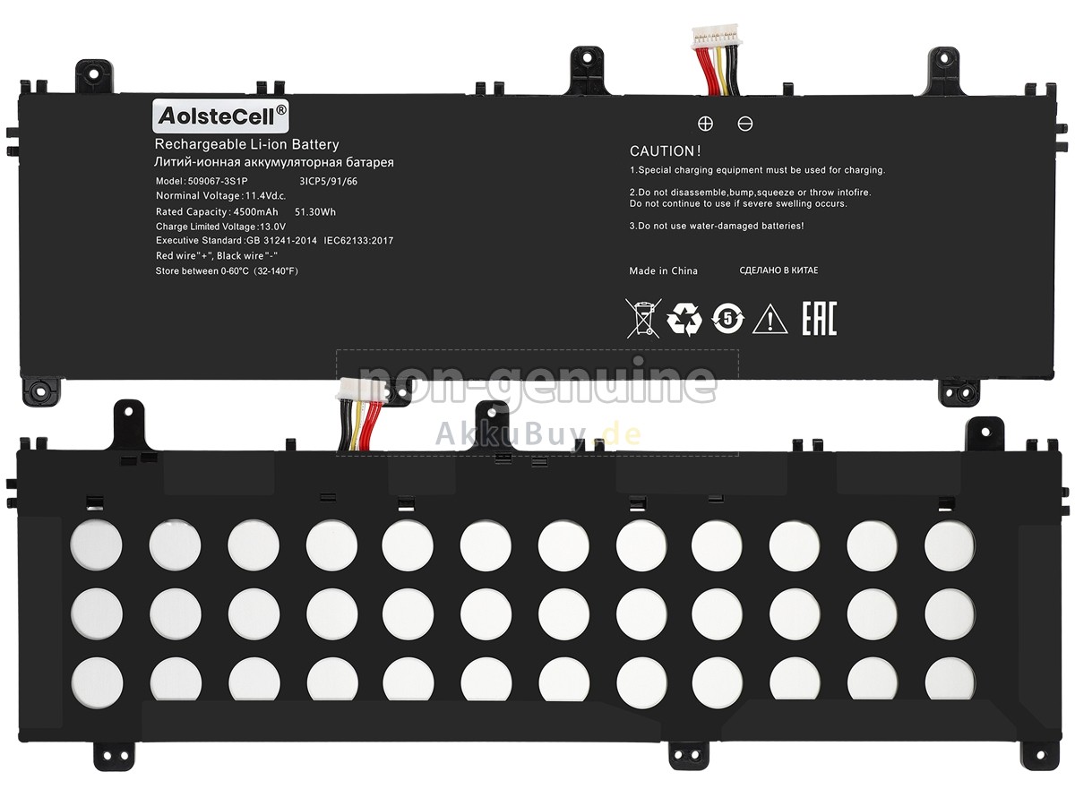 AolsteCell 509067-3S1P Ersatzakku