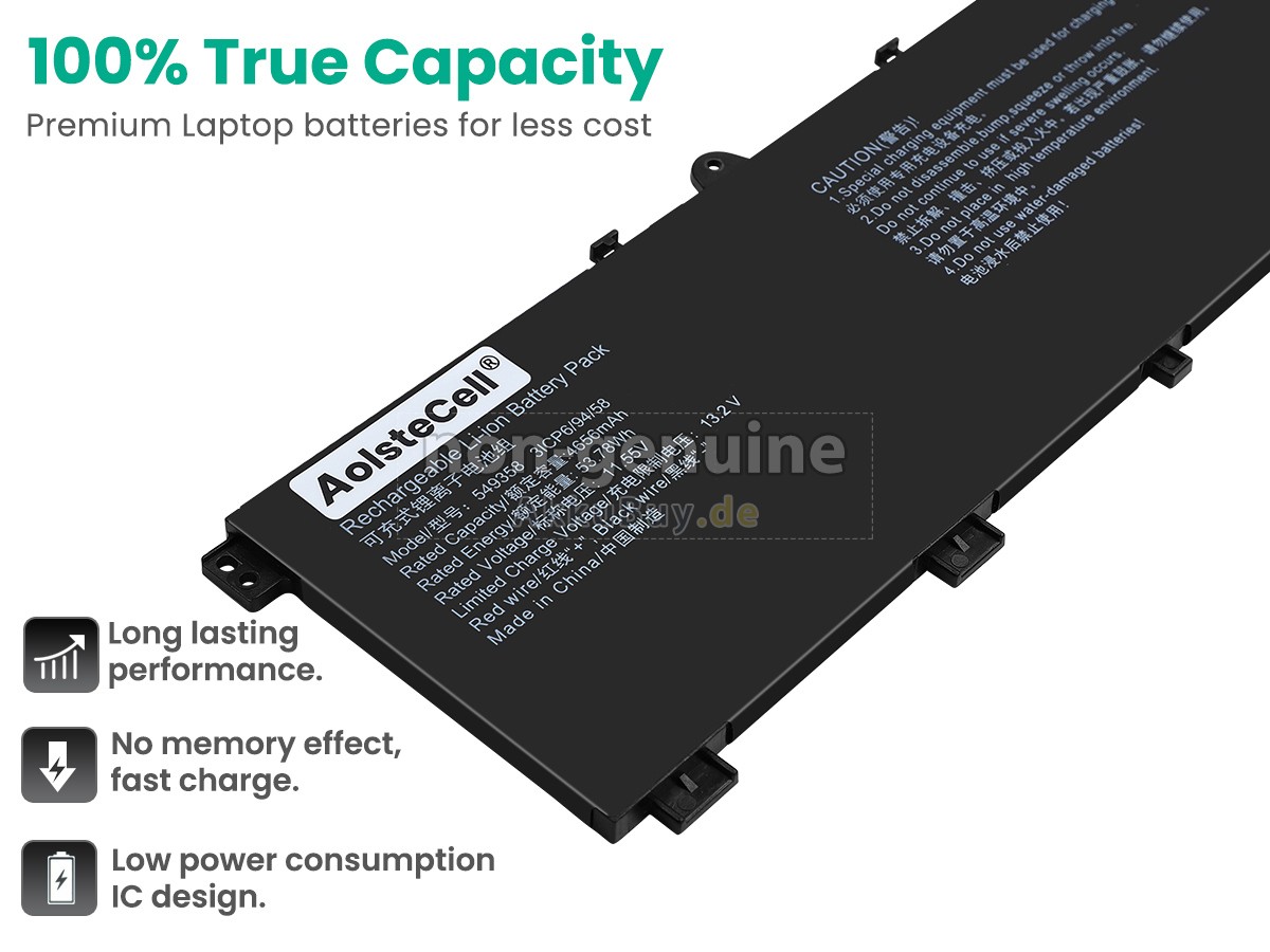 AolsteCell 549358 Ersatzakku