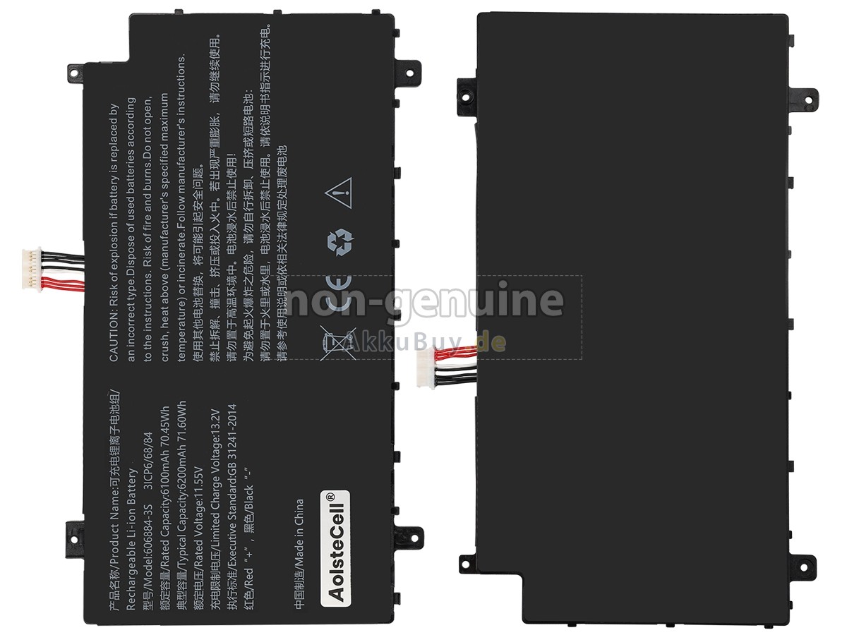 AolsteCell 606884-3S Ersatzakku