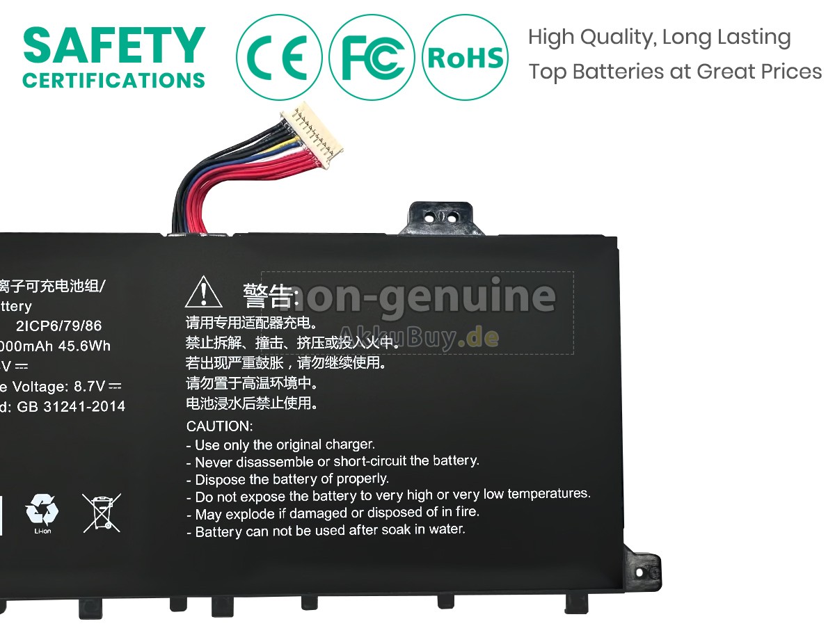 AolsteCell 607986-2S Ersatzakku