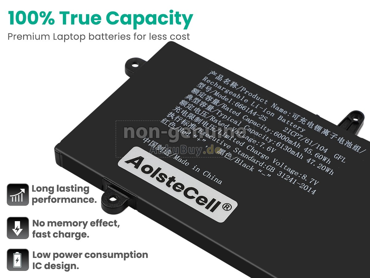 AolsteCell 6661A4-2S Ersatzakku