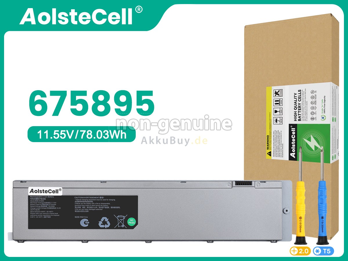 AolsteCell 675895 Ersatzakku
