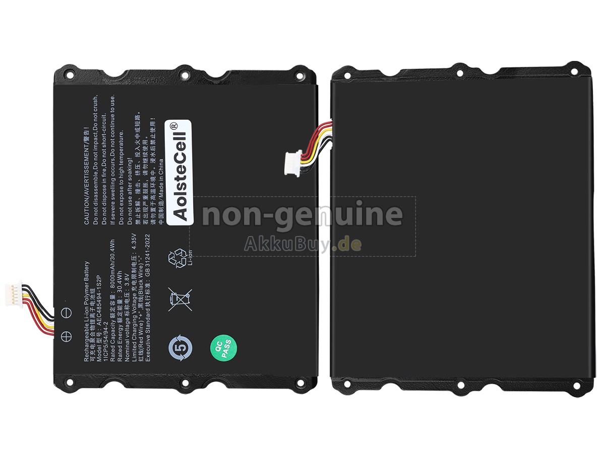 AolsteCell AEC485494-1S2P Ersatzakku