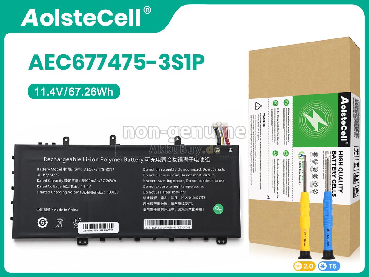 AolsteCell AEC677475-3S1P Ersatzakku