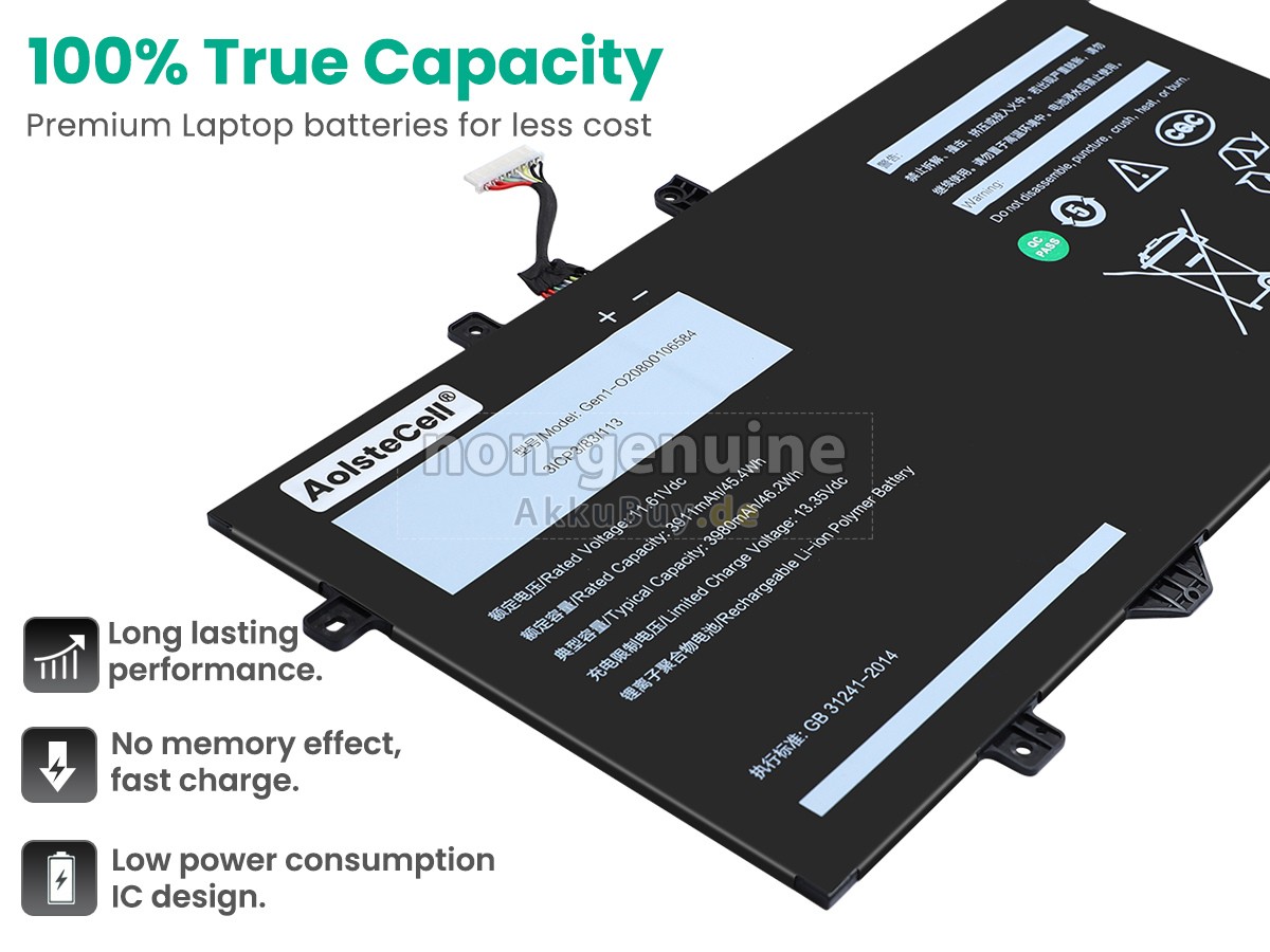 AolsteCell GEN1-O20800106584 Ersatzakku