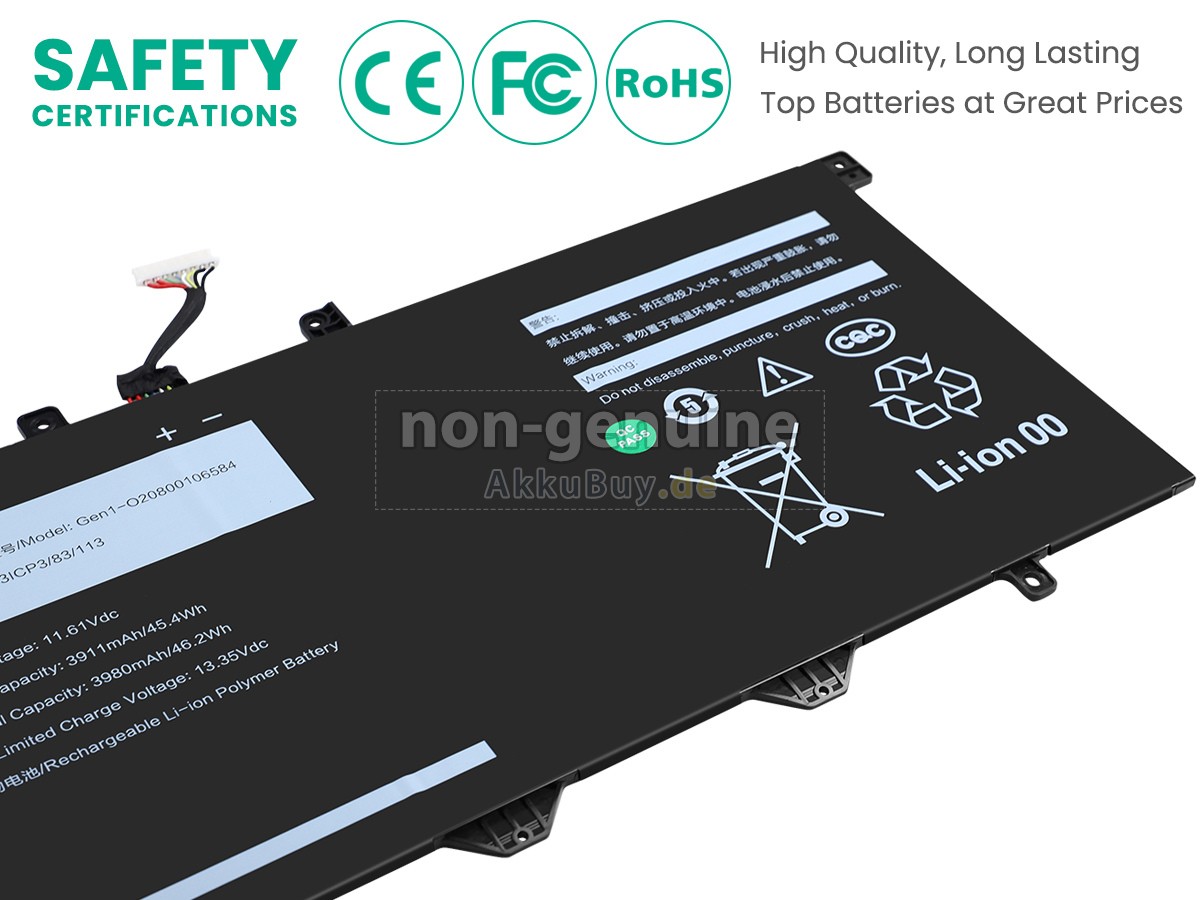 AolsteCell GEN1-O20800106584 Ersatzakku