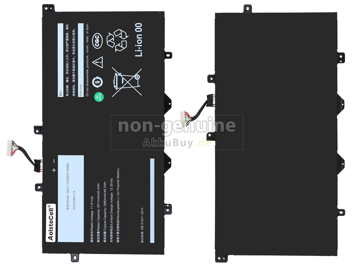 AolsteCell GEN1-O20800106584 Ersatzakku