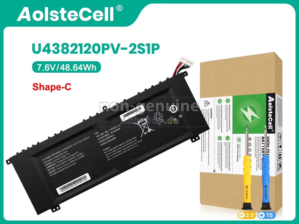 AolsteCell U4382120PV-2S1P Ersatzakku