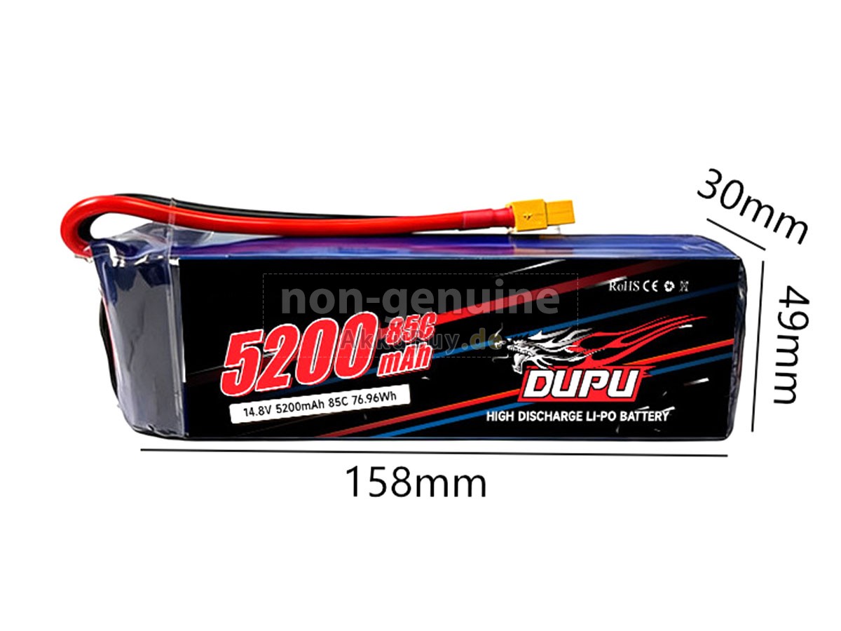 AolsteCell 14.8V 4S 5200MAH 85C XT60 Ersatzakku