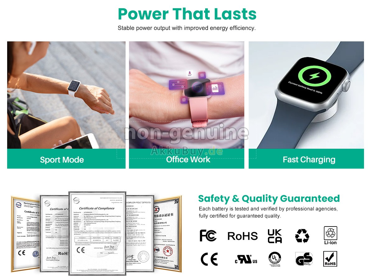 Apple WATCH 8 GPS+CELLULAR 45MM Ersatzakku