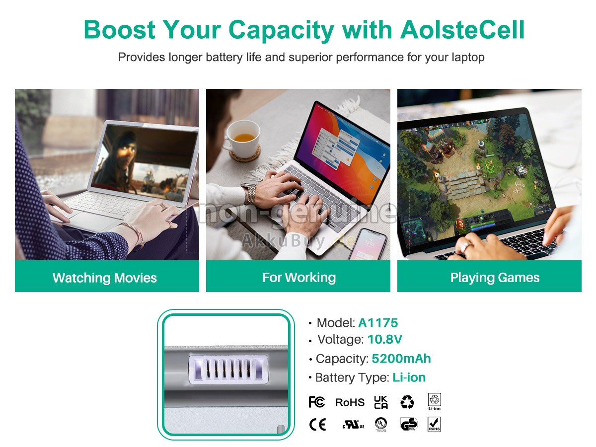 Apple MacBook Pro 15_ MB133*/A Ersatzakku