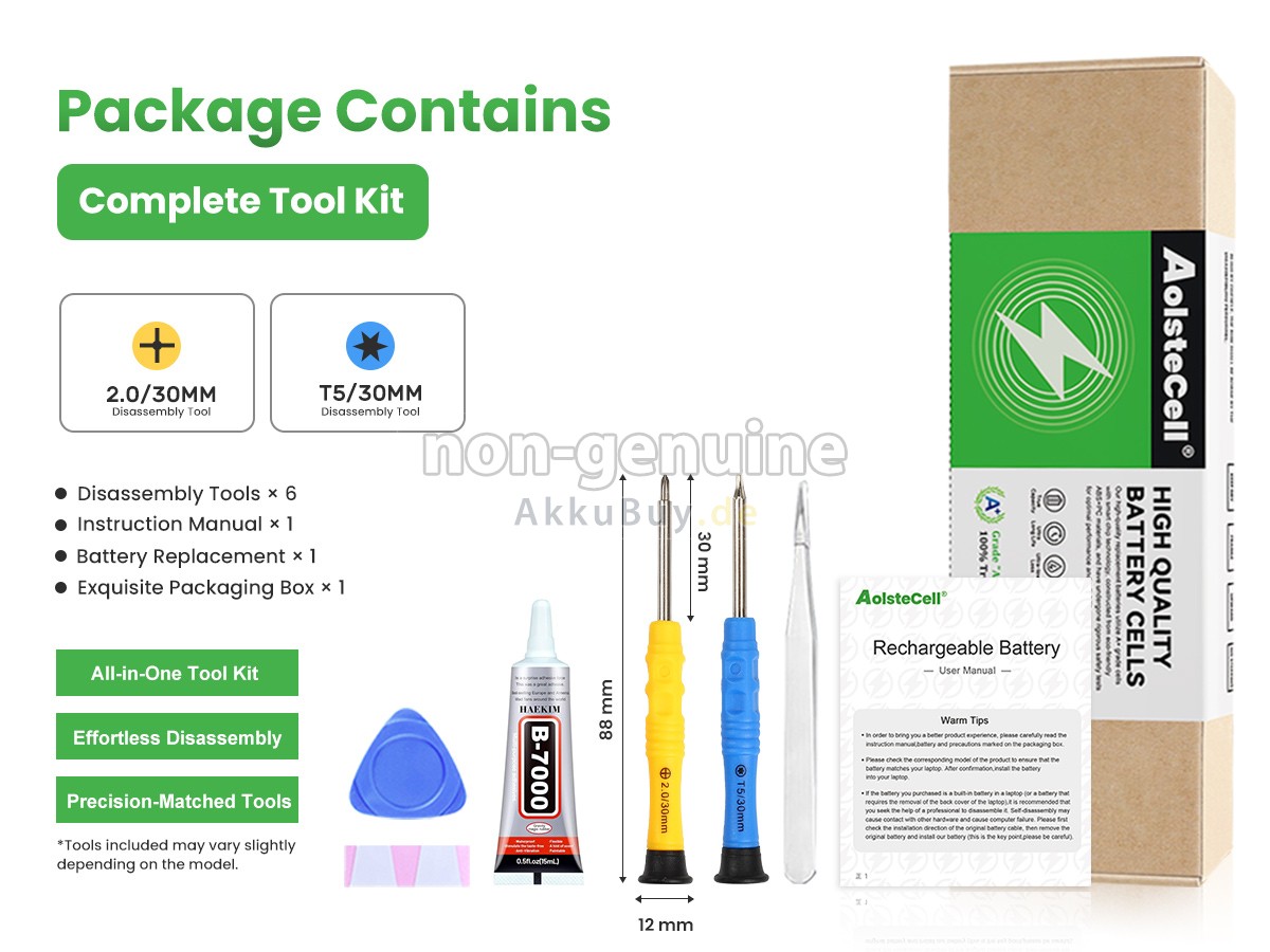 Apple WATCH Series 7 CELLULAR 41MM Ersatzakku