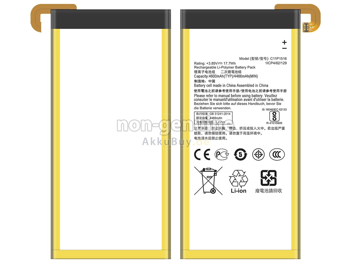 Asus C11P1516 Ersatzakku