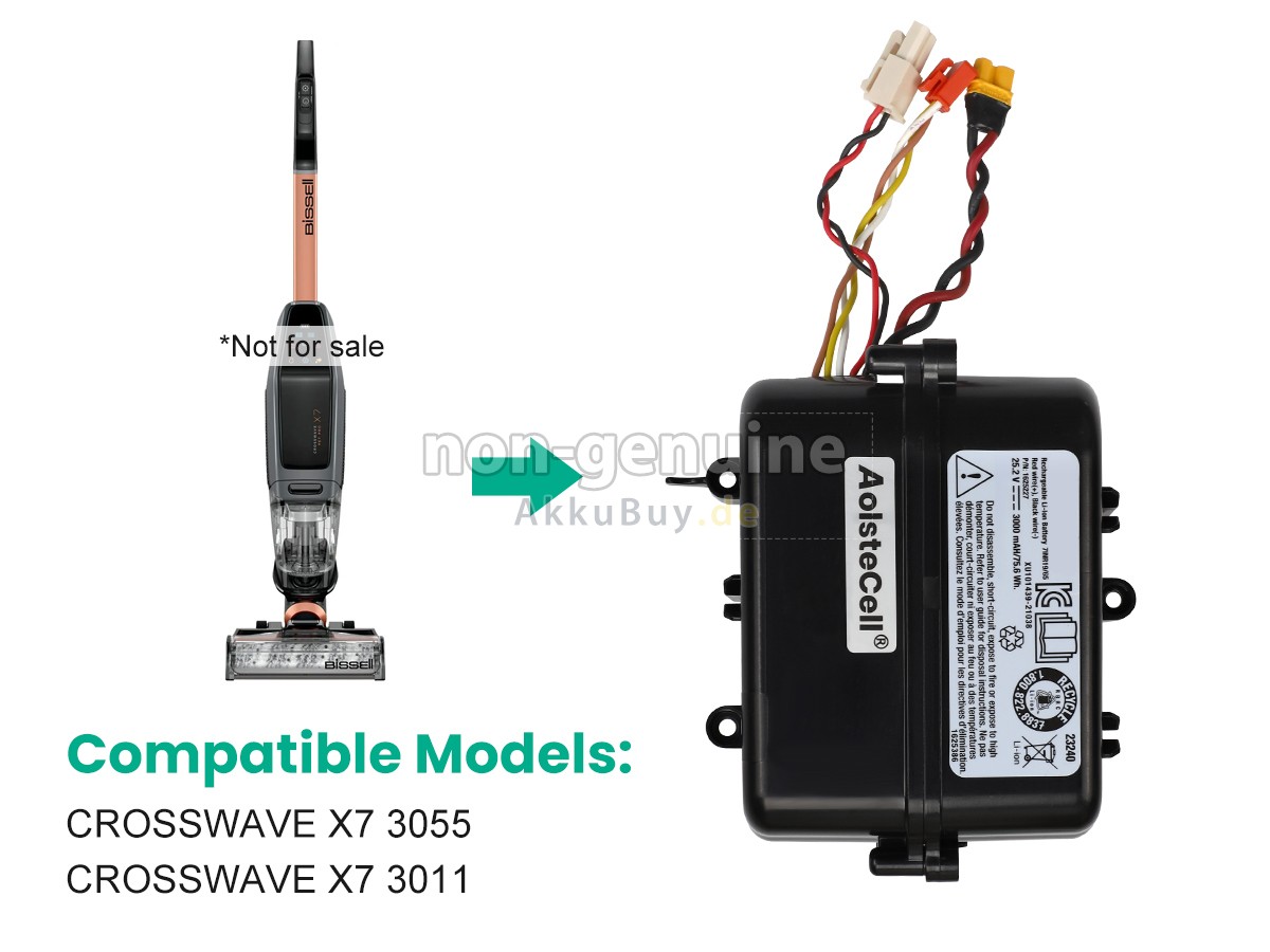 Bissell CROSSWAVE X7 3055 Ersatzakku