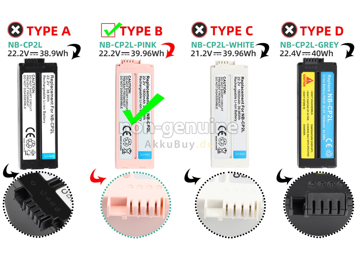 Canon SELPHY CP100 Ersatzakku