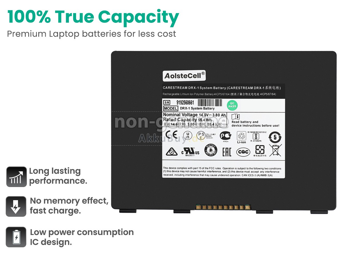 Carestream 8G5132 Ersatzakku