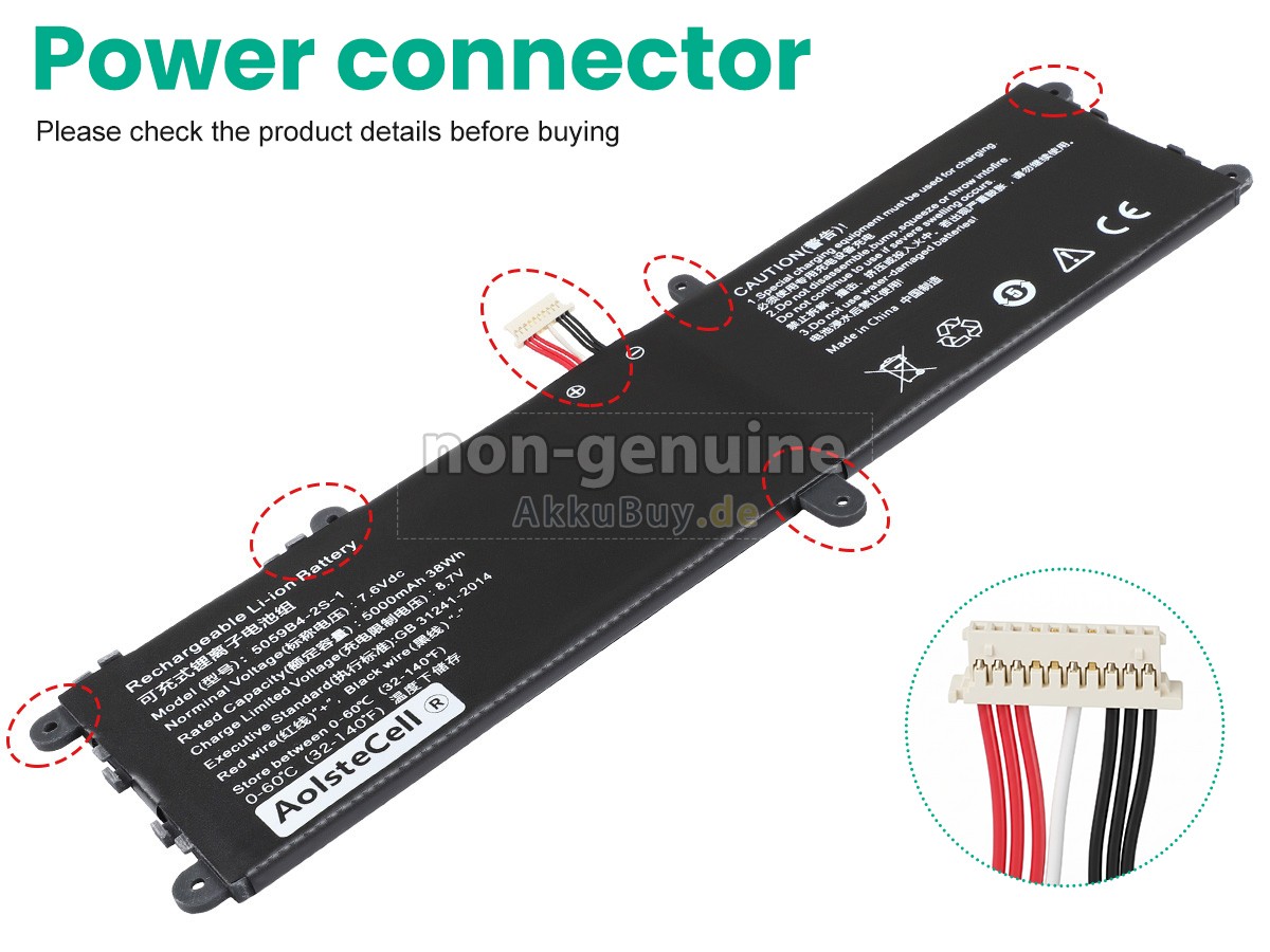 CHUWI 5059B4-2S1P Laptop Ersatzakku