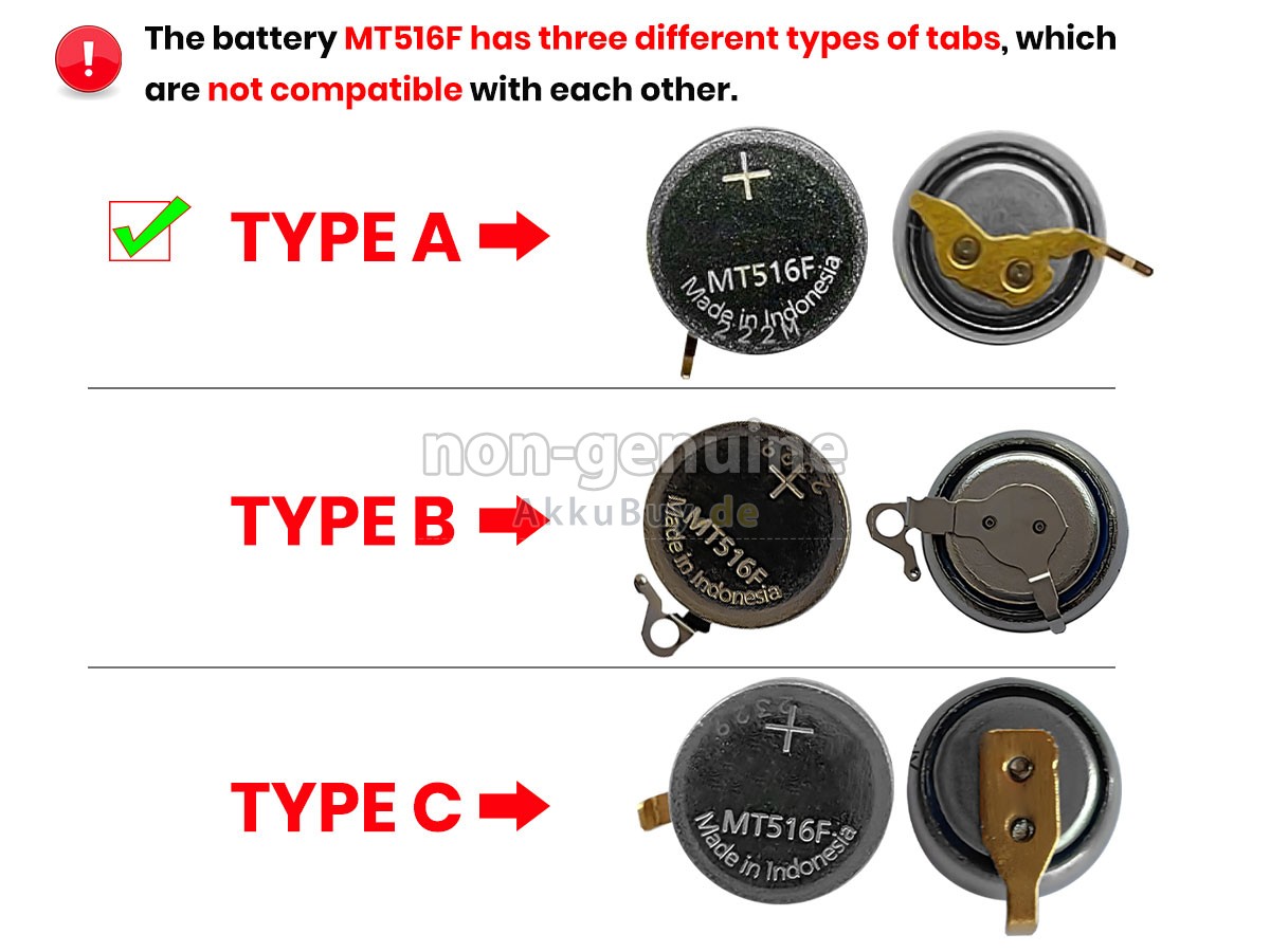 CITIZEN MT516F Ersatzakku