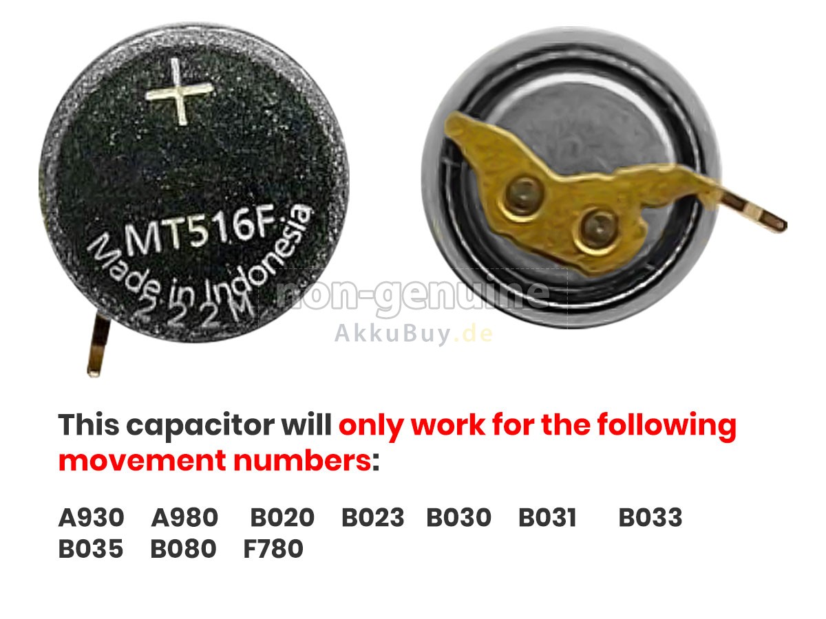 CITIZEN MT516F Ersatzakku