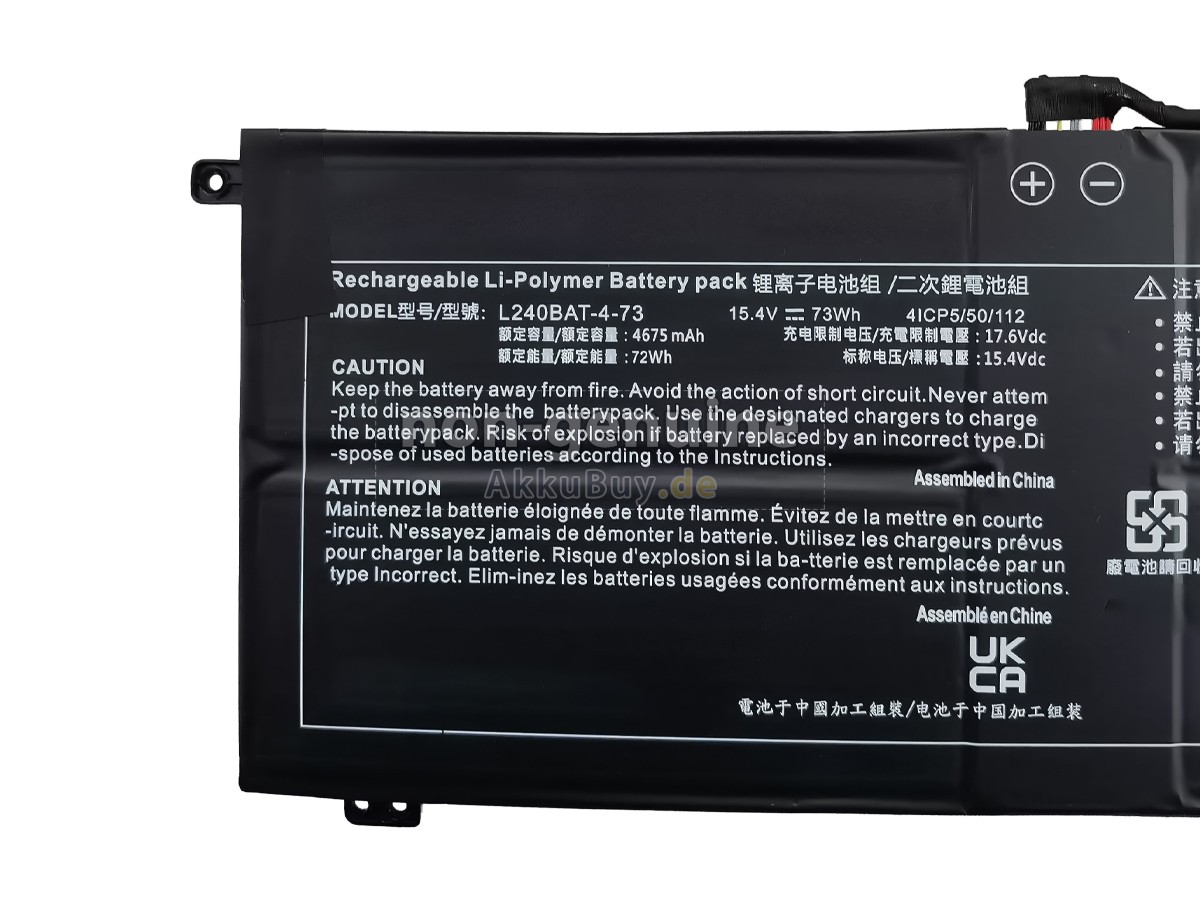 Clevo SYSTEM76 LEMUR PRO (LEMP13) Ersatzakku