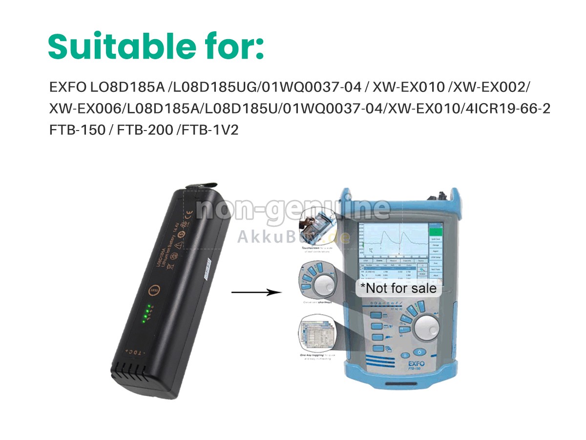 Exfo L08D185UG Ersatzakku