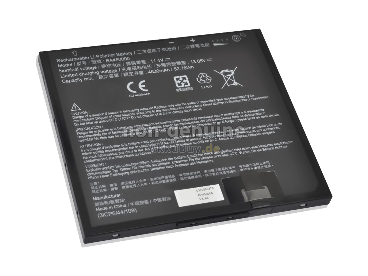 Getac BA450000(3ICP6/44/109) Ersatzakku