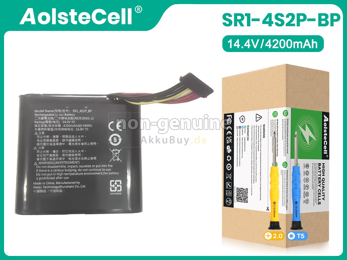 Getac SR1-4S2P-BP(4ICR19/65-2) Ersatzakku
