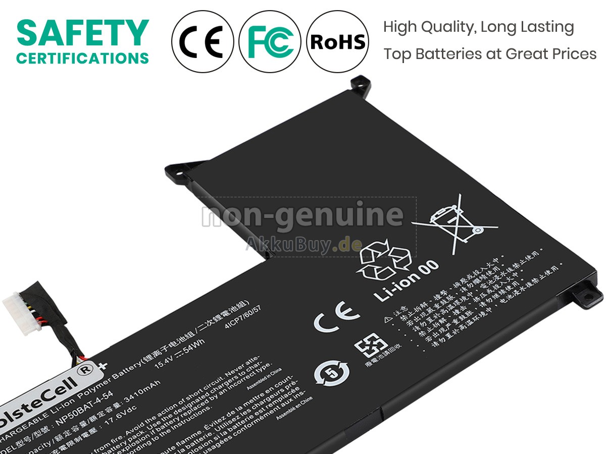 Gigabyte NP50BAT-4-54 Ersatzakku