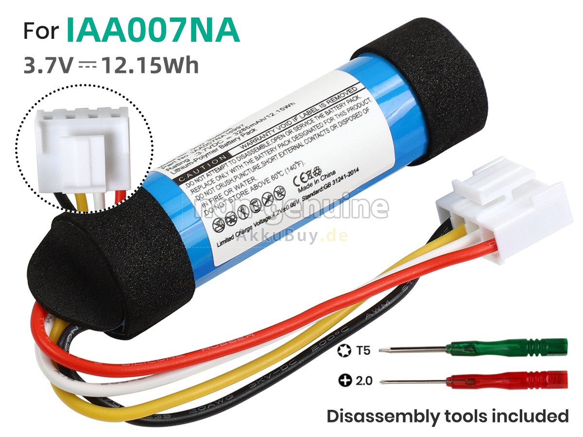 Harman Kardon HKOS6BLKSG Ersatzakku