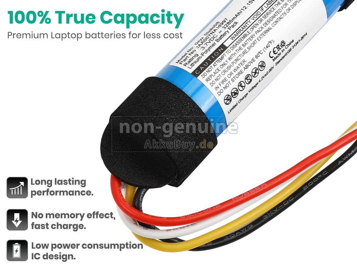 Harman Kardon HKOS6BLKSG Ersatzakku