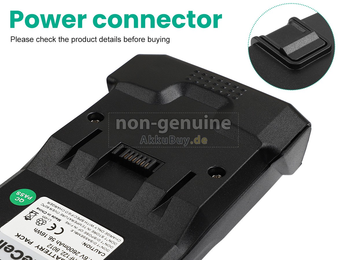 Hoover HF122RH Ersatzakku